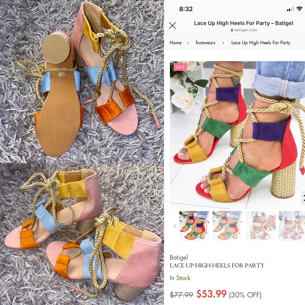 ❗️SOLD❗️Lace Up Heels